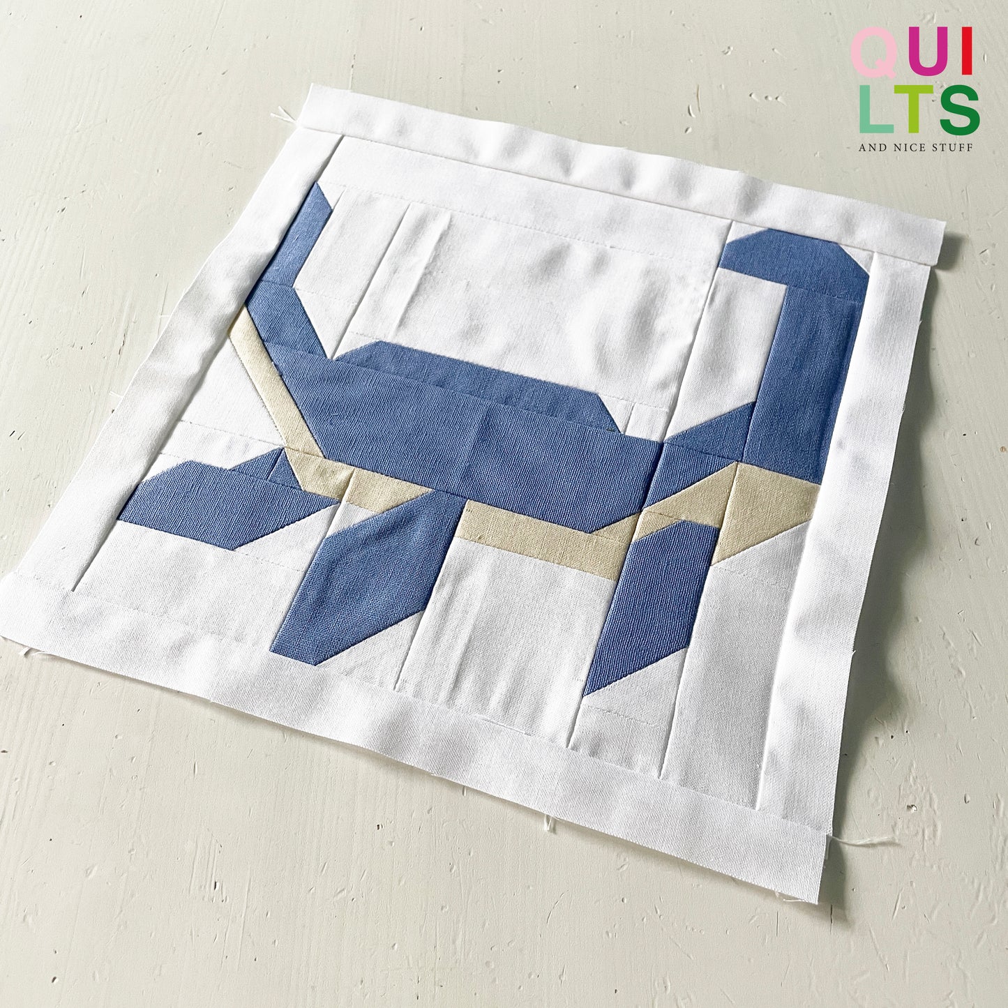 Plesiosaurus – PDF Quilt Block Anleitung