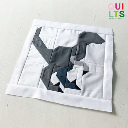 Velociraptor – PDF Quilt Block Anleitung