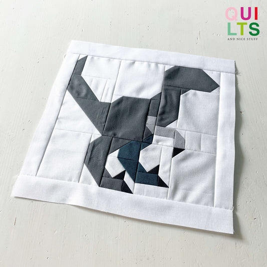 Velociraptor – PDF Quilt Block Anleitung