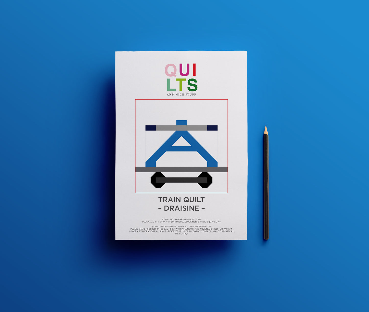 Draisine – PDF Quilt Block Anleitung