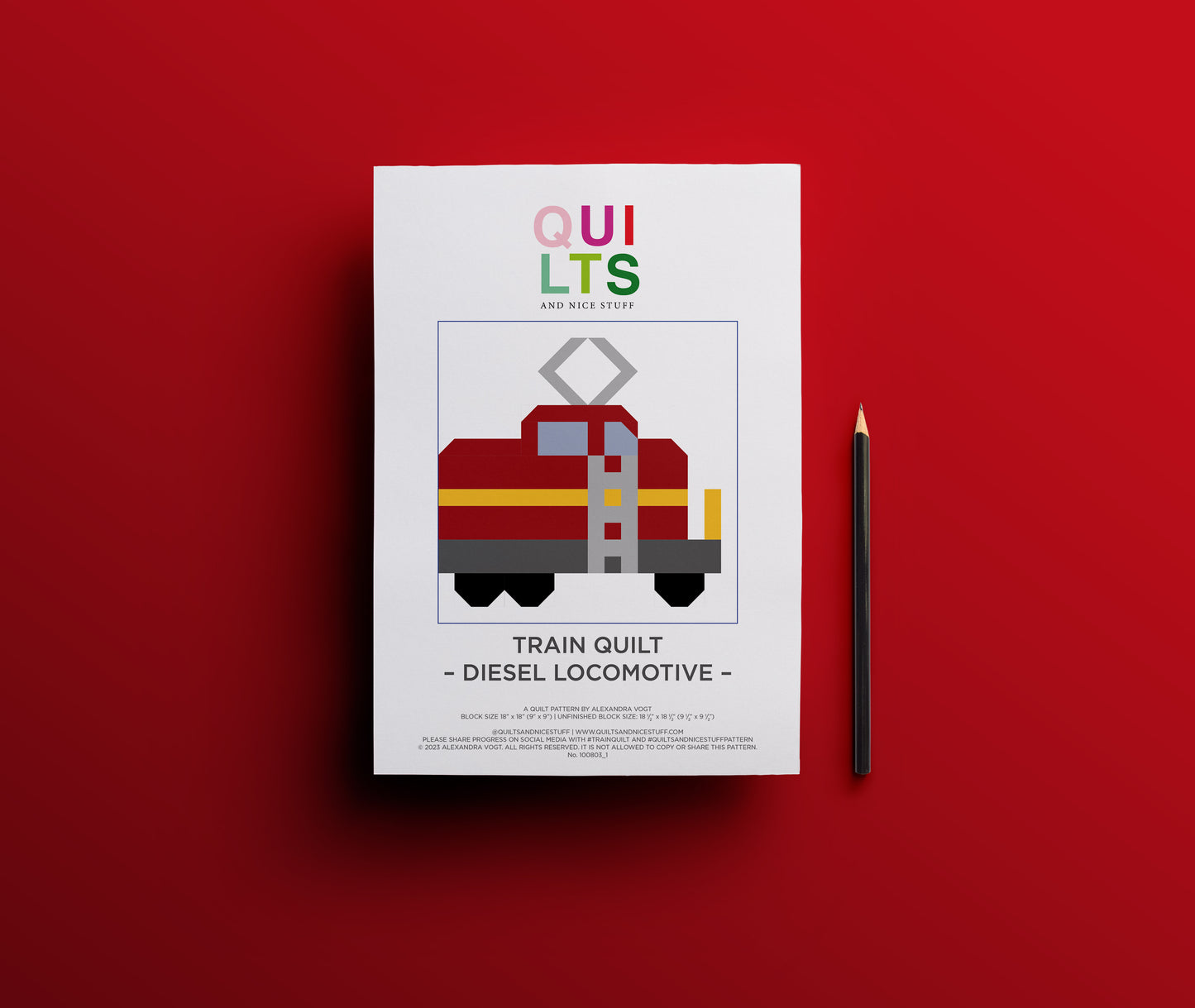 E-Lokomotive 2 – PDF Quilt Block Anleitung