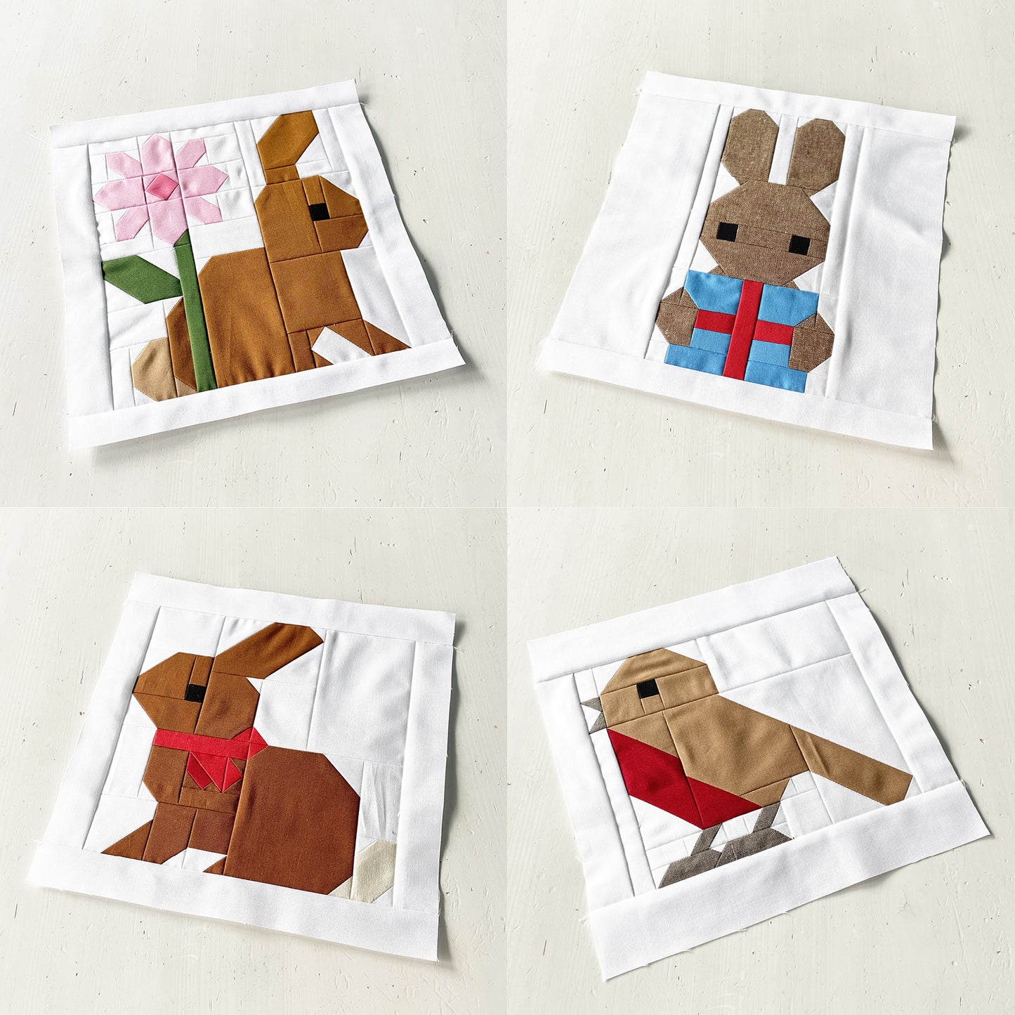 PDF Anleitungspaket – 32 Oster-Quilt Blöcke