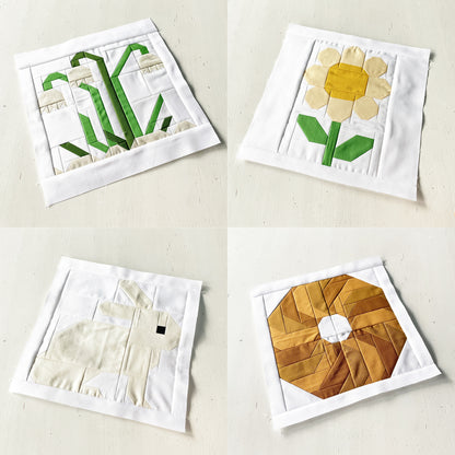 PDF Anleitungspaket – 32 Oster-Quilt Blöcke