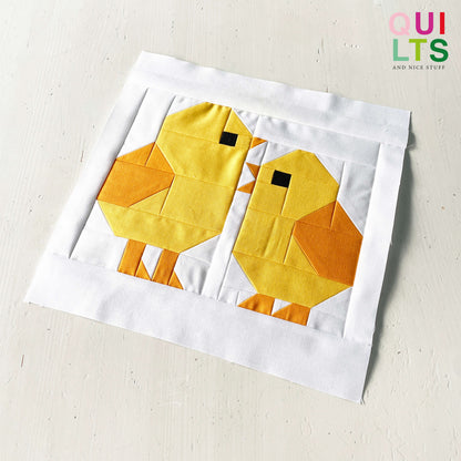 2 Küken – PDF Quilt Block Anleitung