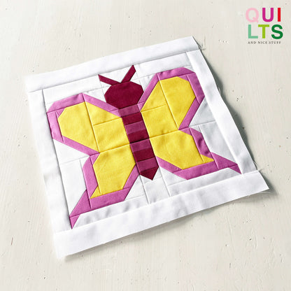 Schmetterling – PDF Quilt Block Anleitung