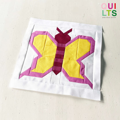 Schmetterling – PDF Quilt Block Anleitung