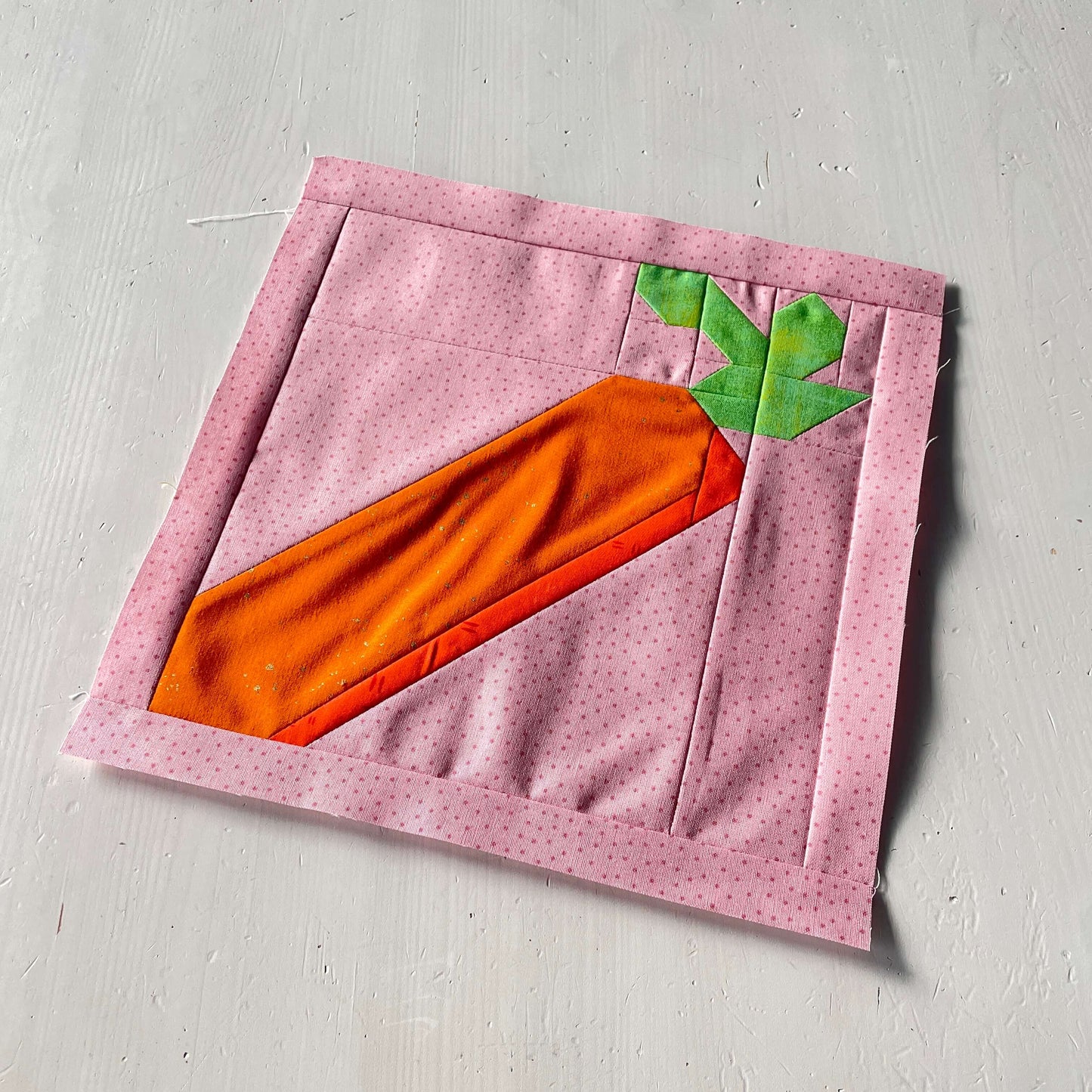 Karotte – PDF Quilt Block Anleitung