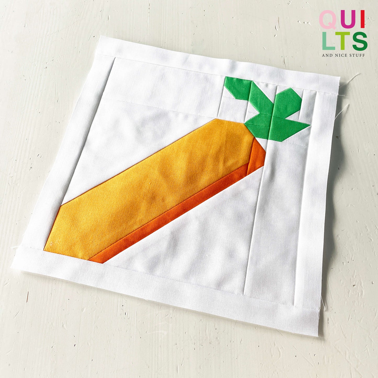 Karotte – PDF Quilt Block Anleitung