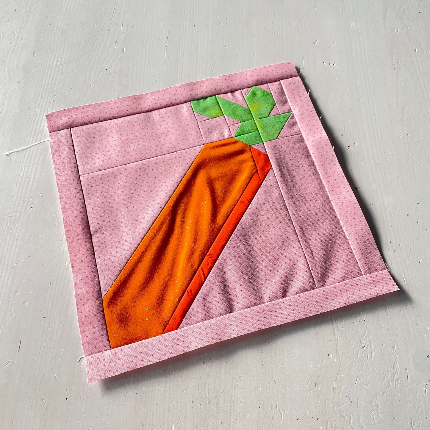 Karotte – PDF Quilt Block Anleitung