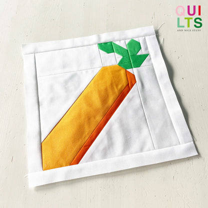 Karotte – PDF Quilt Block Anleitung