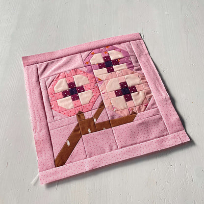 Kirschblüte – PDF Quilt Block Anleitung
