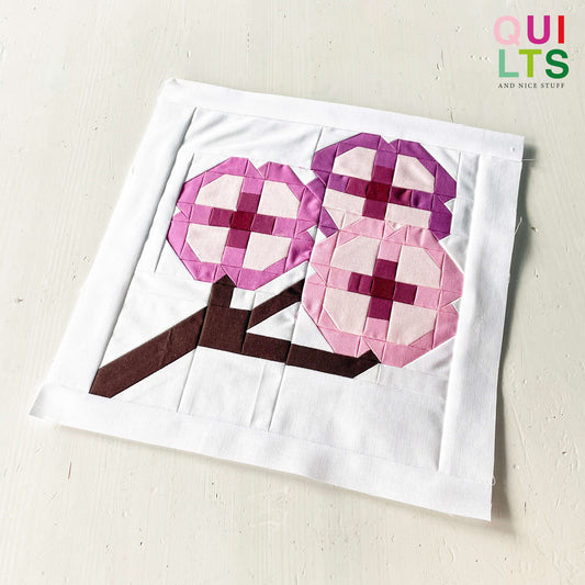 Kirschblüte – PDF Quilt Block Anleitung