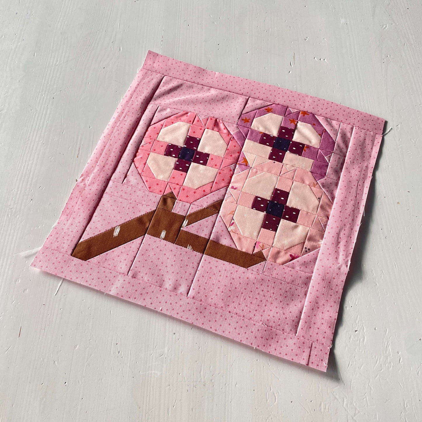 Kirschblüte – PDF Quilt Block Anleitung