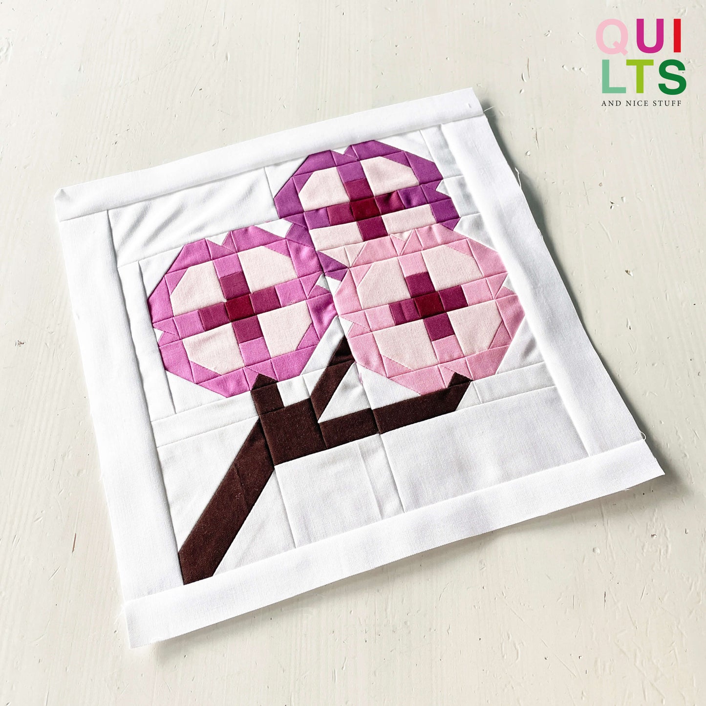 Kirschblüte – PDF Quilt Block Anleitung