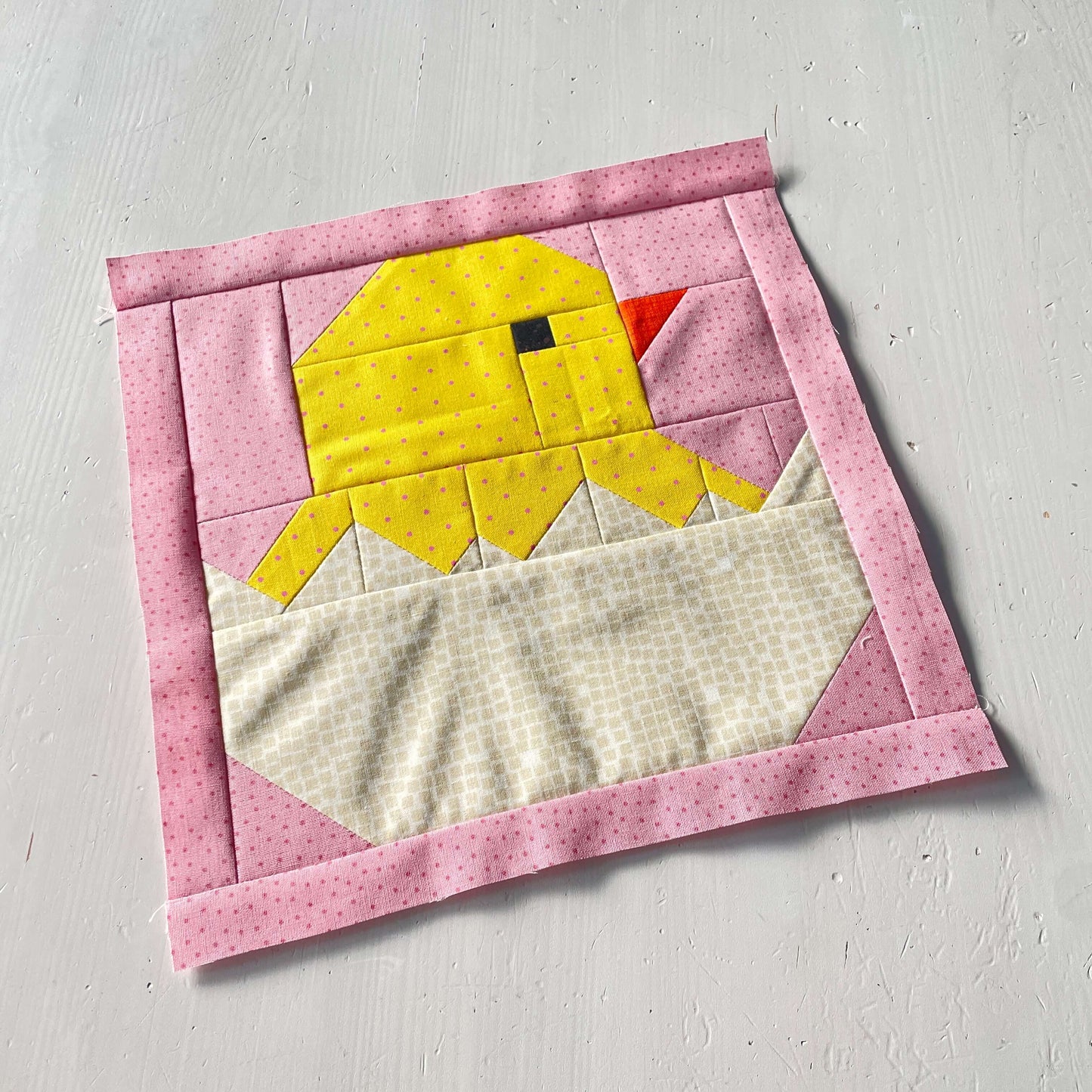 Küken in Eierschale – PDF Quilt Block Anleitung