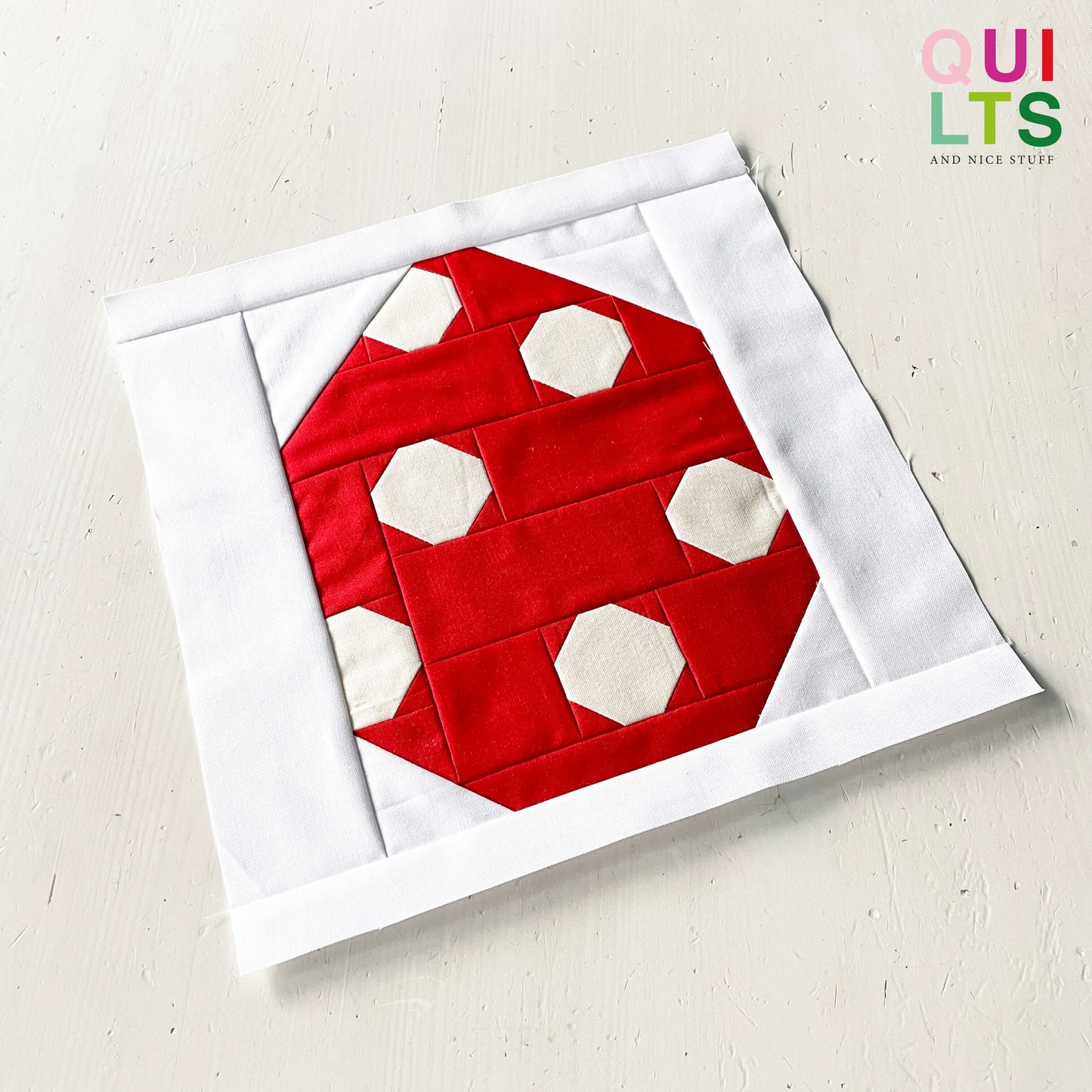 Gepunktetes Osterei – PDF Quilt Block Anleitung