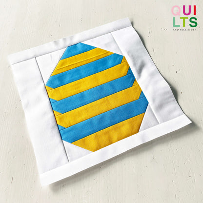Striped Easter Egg – PDF Quilt Block Pattern