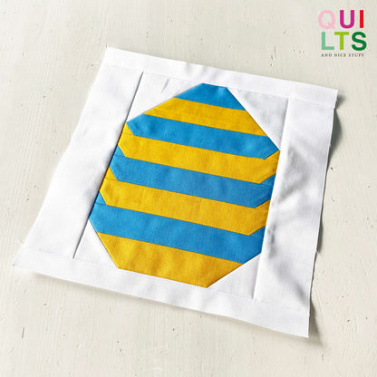 Striped Easter Egg – PDF Quilt Block Pattern
