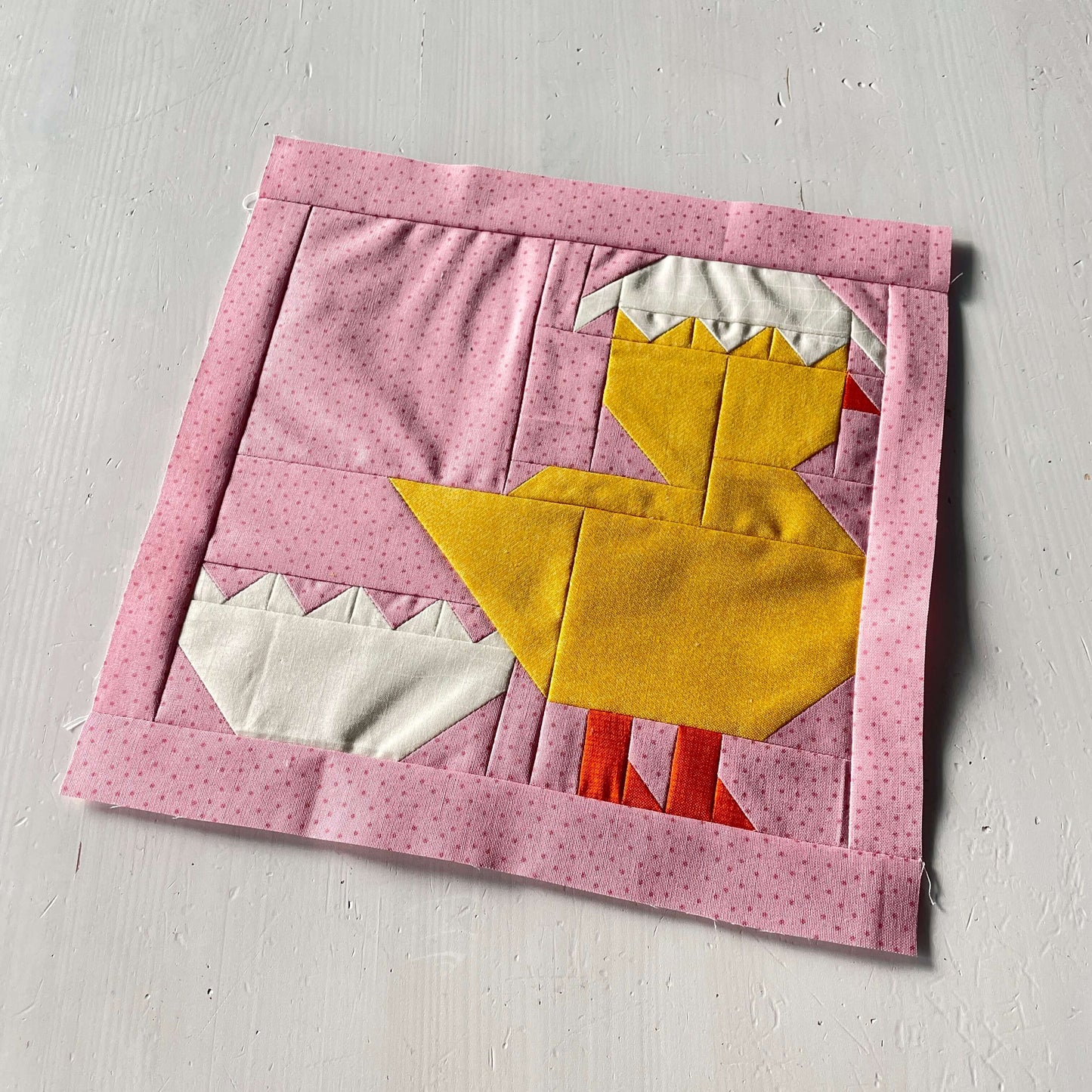 Eggshell on the head – PDF Quilt Block Pattern