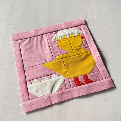 Eggshell on the head – PDF Quilt Block Pattern