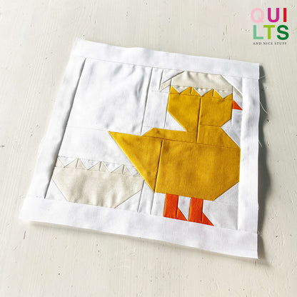 Eggshell on the head – PDF Quilt Block Pattern