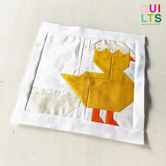 Eierschale auf dem Kopf – PDF Quilt Block Anleitung