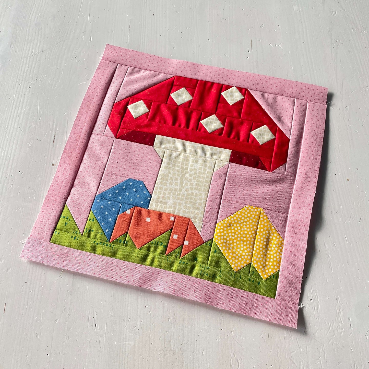 Fly Agaric – PDF Quilt Block Pattern