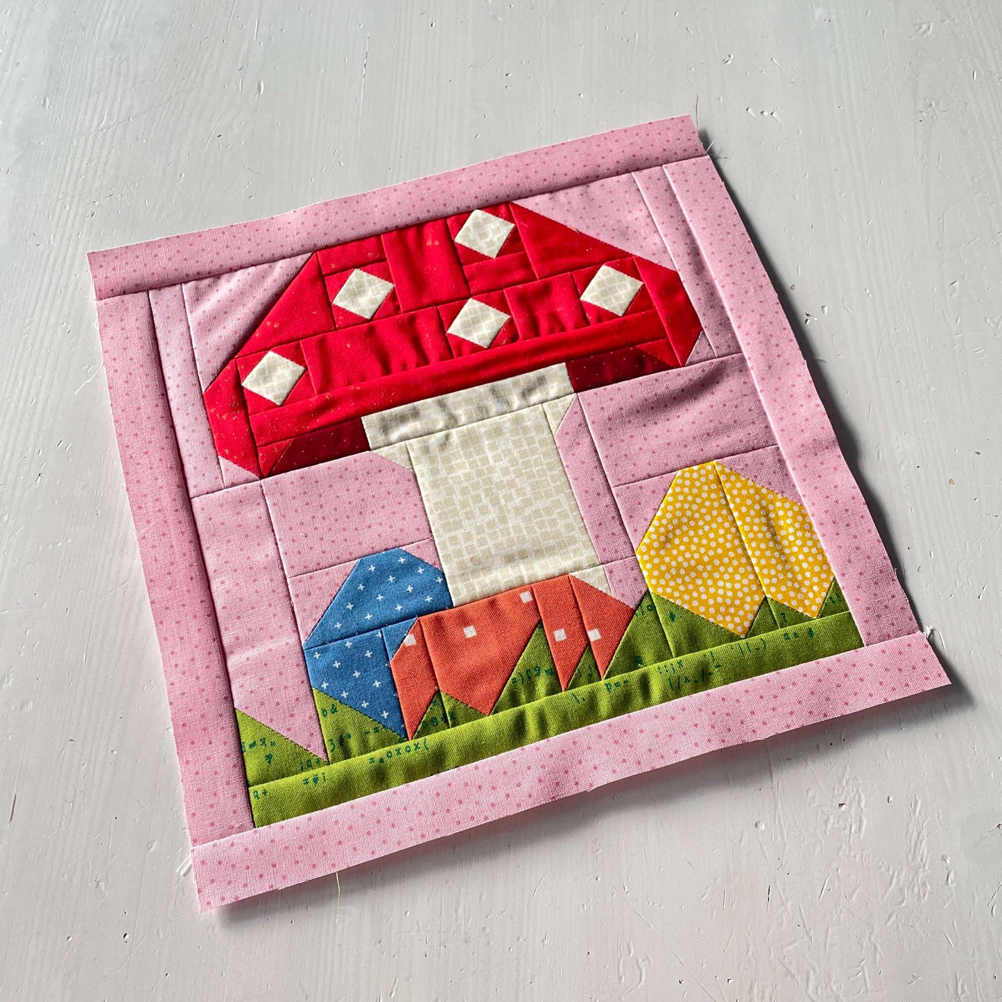 Fly Agaric – PDF Quilt Block Pattern