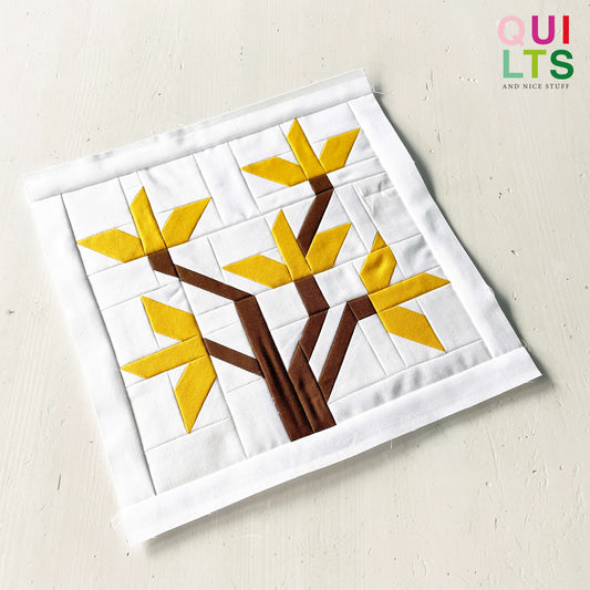 Forsythie – PDF Quilt Block Anleitung