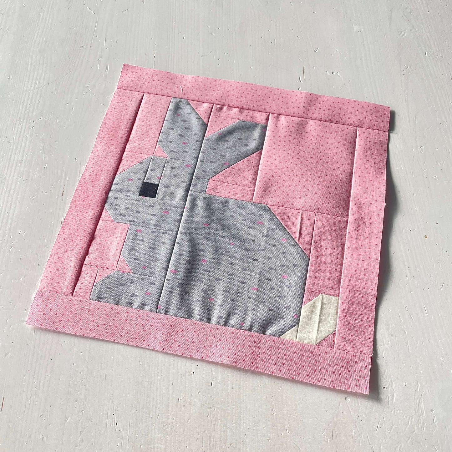 Grey Rabbit – PDF Quilt Block Pattern