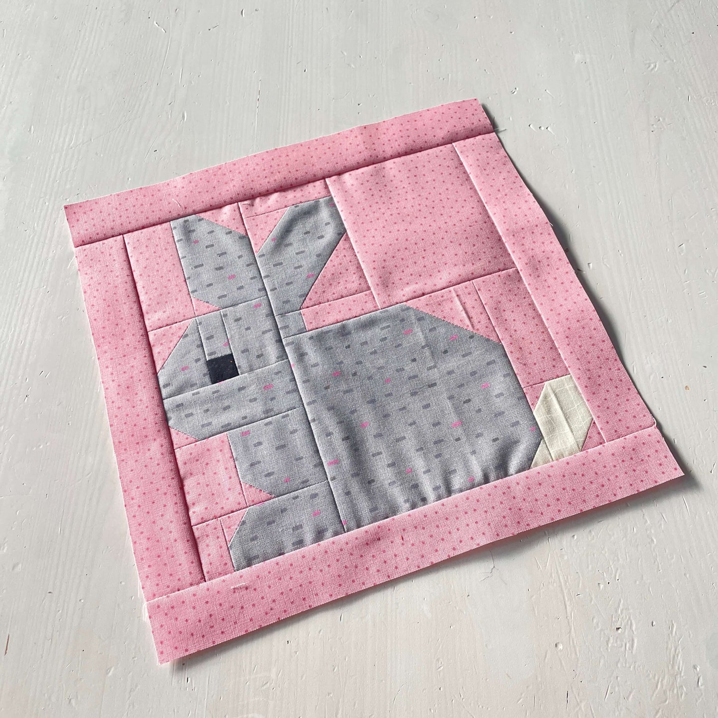 Grey Rabbit – PDF Quilt Block Pattern