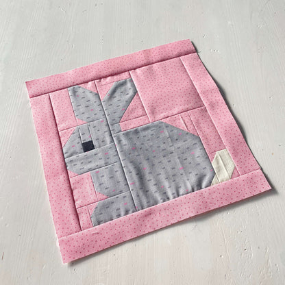 Grey Rabbit – PDF Quilt Block Pattern
