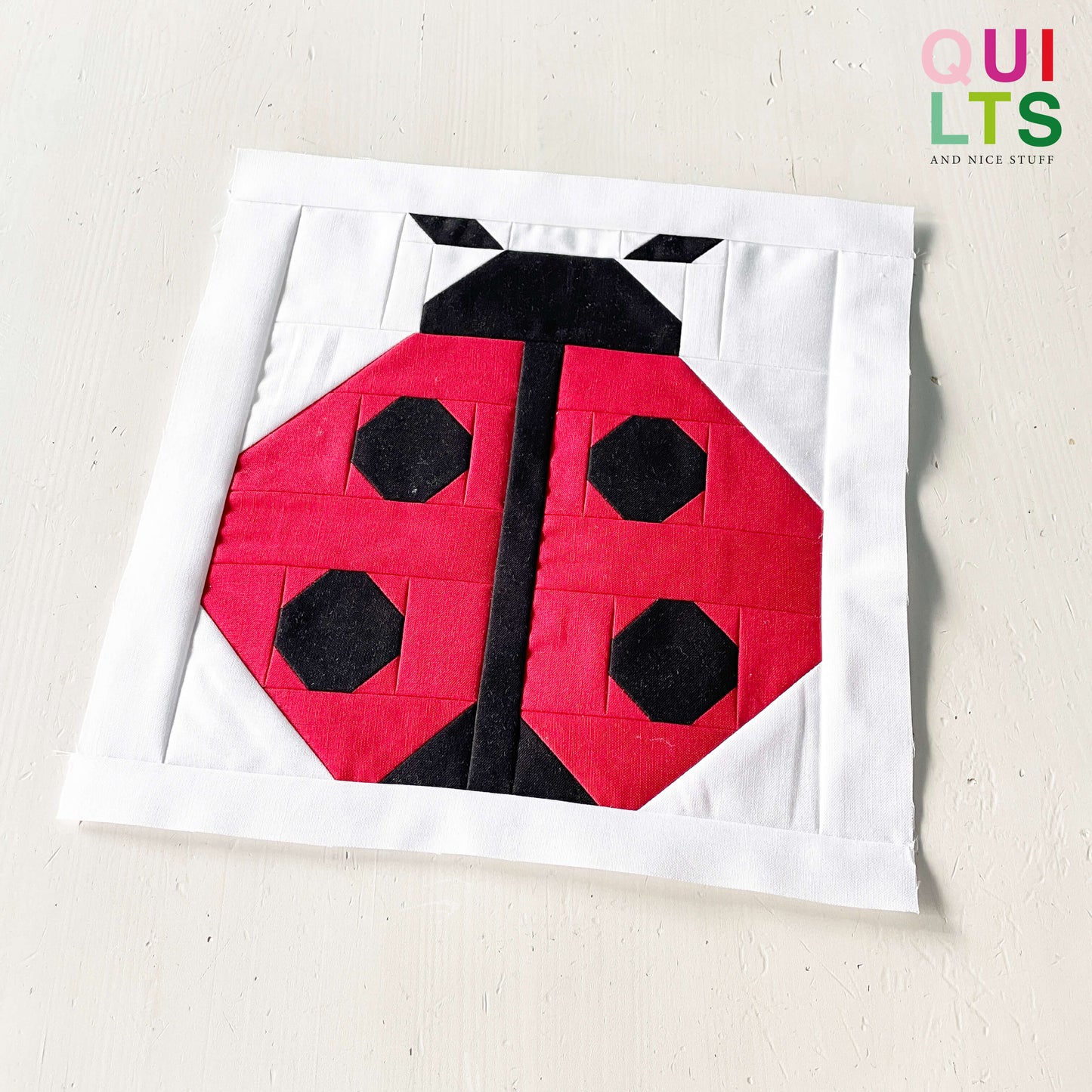 Ladybug – PDF Quilt Block Pattern