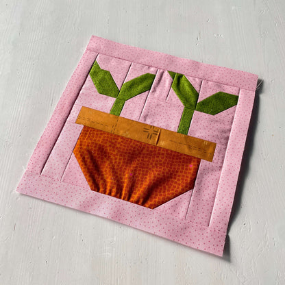 Pflanzensetzlinge – PDF Quilt Block Anleitung