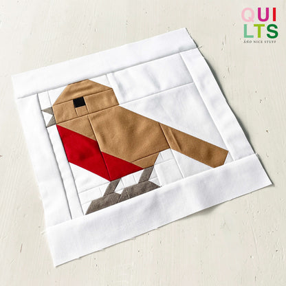 Rotkehlchen – PDF Quilt Block Anleitung