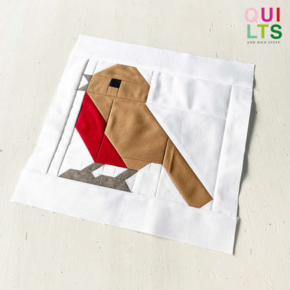Rotkehlchen – PDF Quilt Block Anleitung