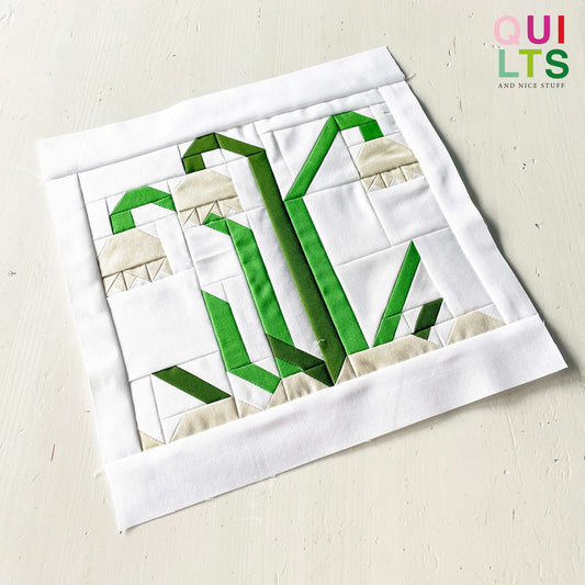 Schneeglöckchen – PDF Quilt Block Anleitung
