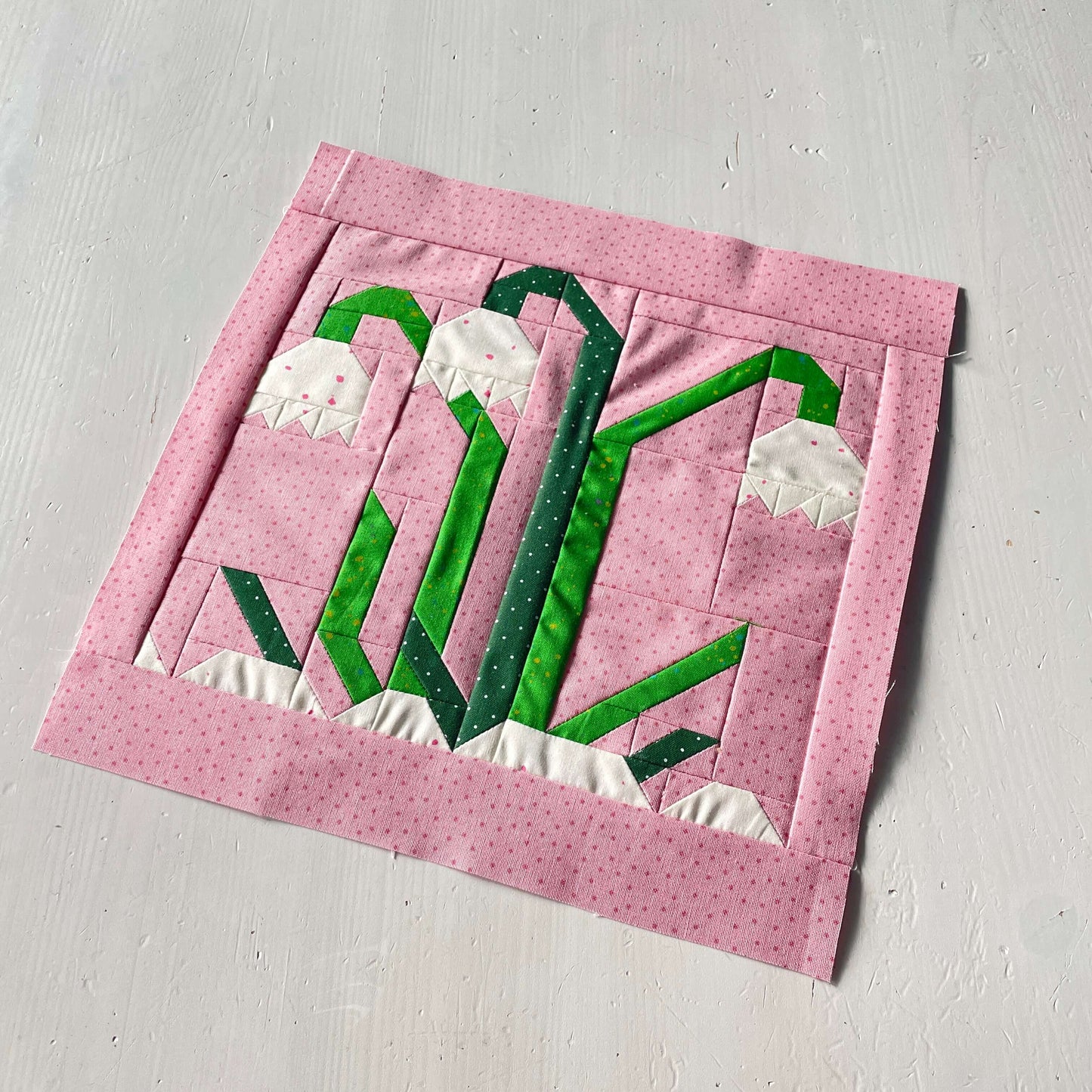 Schneeglöckchen – PDF Quilt Block Anleitung