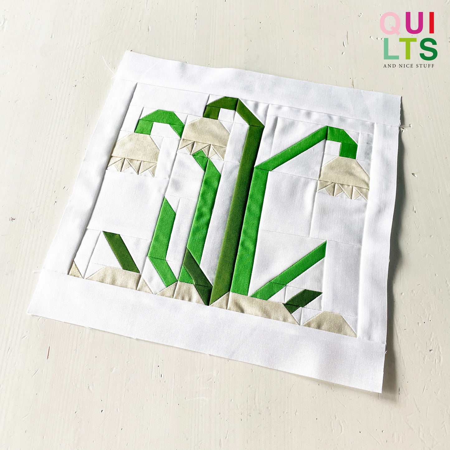Schneeglöckchen – PDF Quilt Block Anleitung