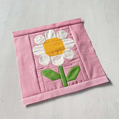 White Flower – PDF Quilt Block Pattern