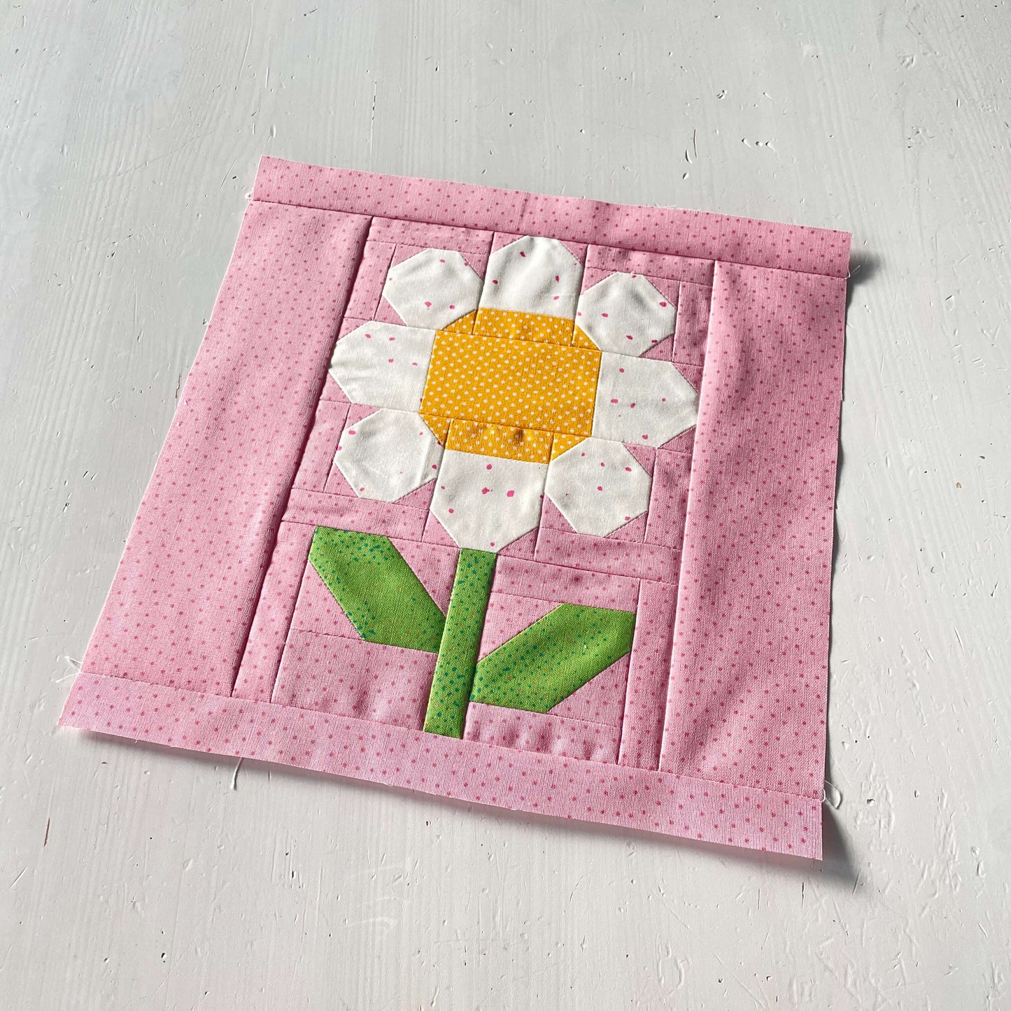 White Flower – PDF Quilt Block Pattern