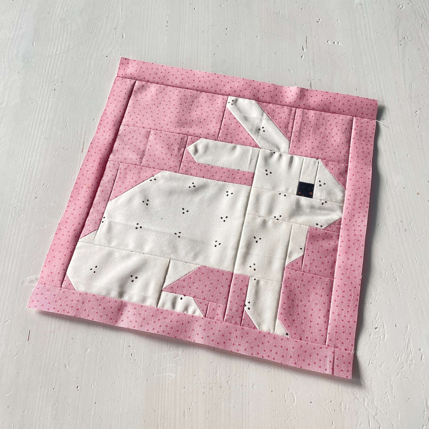 White Rabbit – PDF Quilt Block Pattern