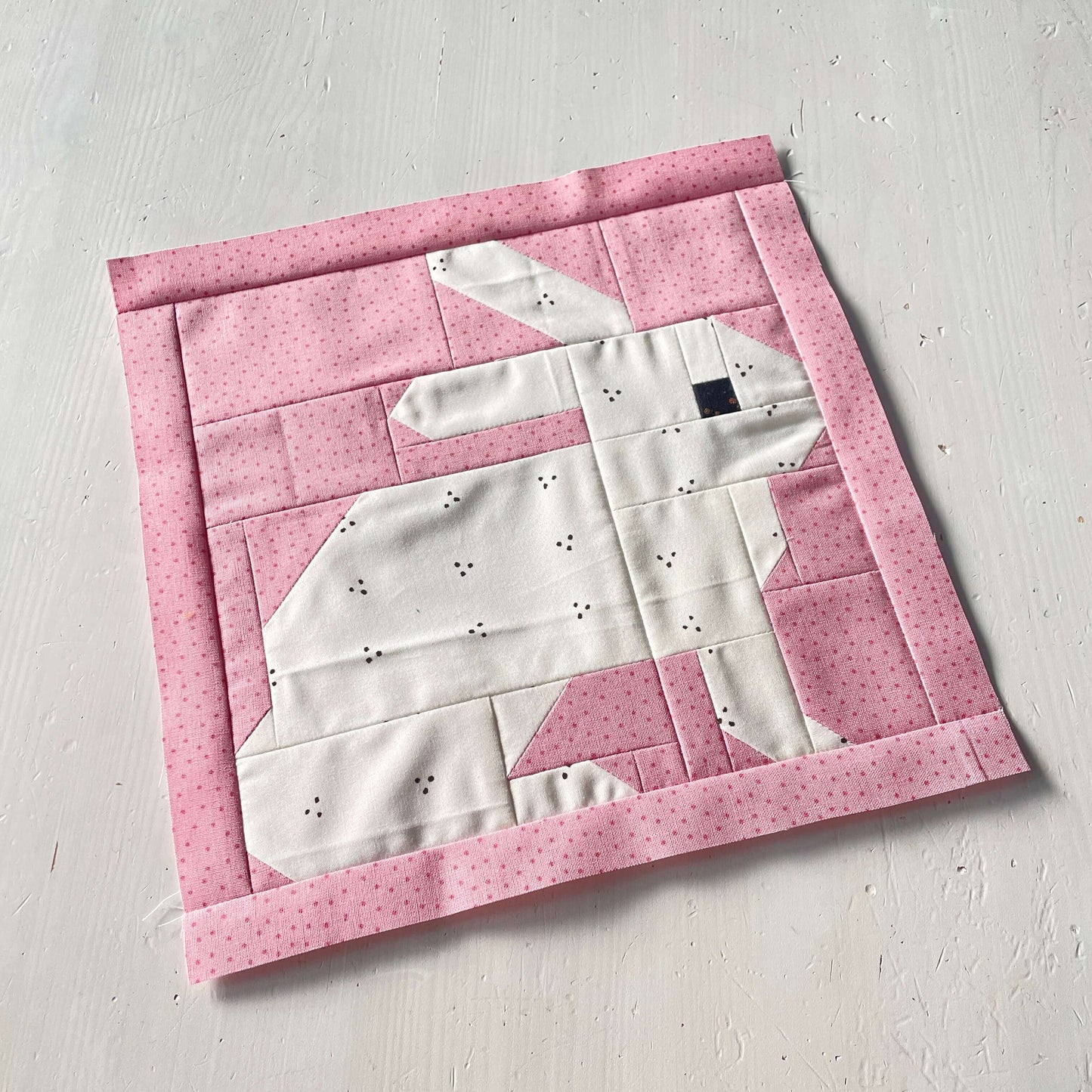 White Rabbit – PDF Quilt Block Pattern