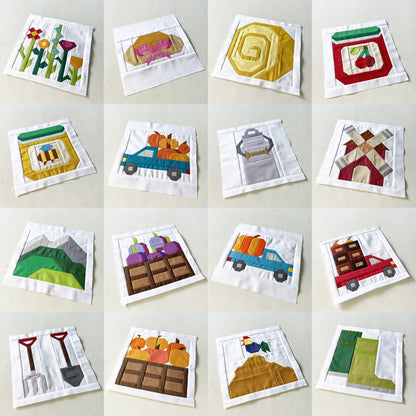 PDF Anleitungspaket – 37+1 Farmland Blöcke – Farmland Quilt
