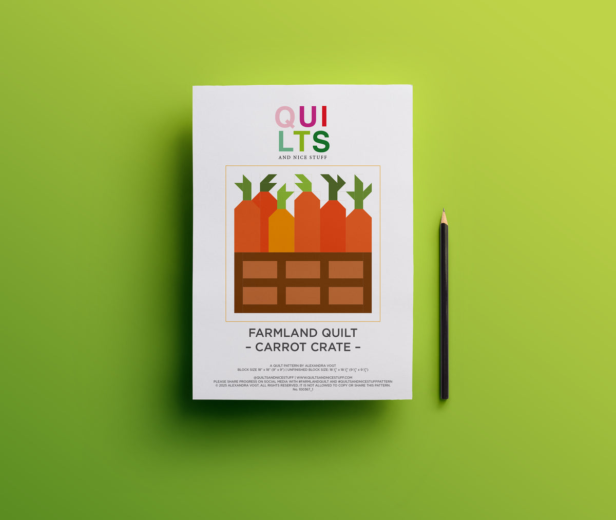 Karottenkiste – PDF Quilt Block Anleitung