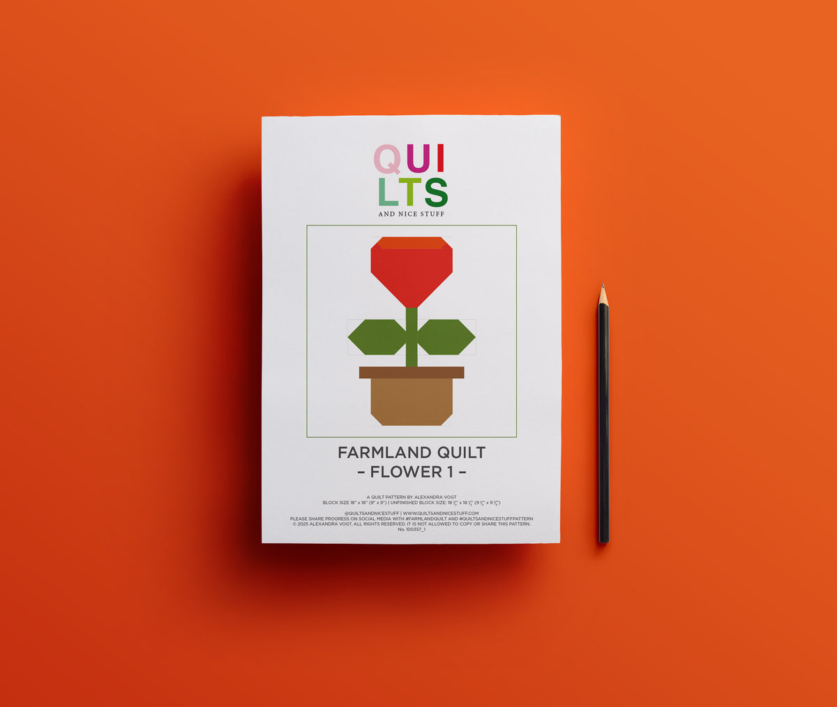 Blume 1 – PDF Quilt Block Anleitung