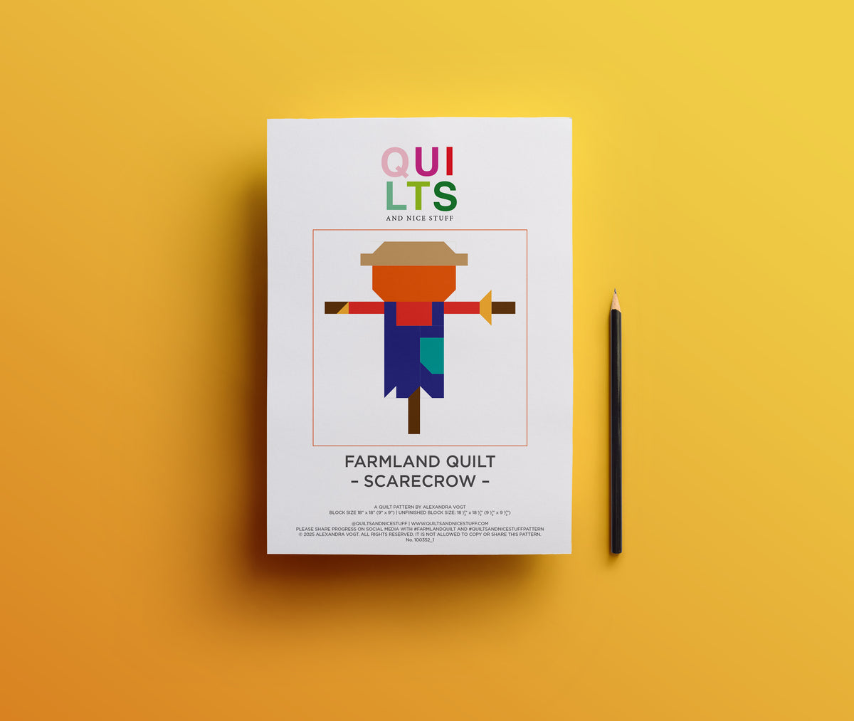 Scarecrow – PDF Quilt Block Pattern