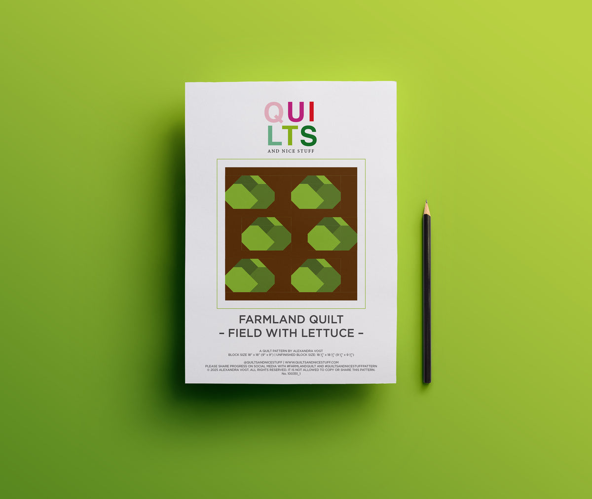 Salatfeld – PDF Quilt Block Anleitung