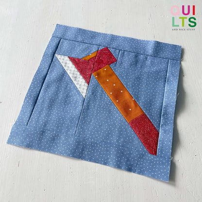 Axt – PDF Quilt Block Anleitung