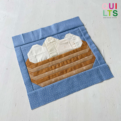 Korb mit Eiern – PDF Quilt Block Anleitung